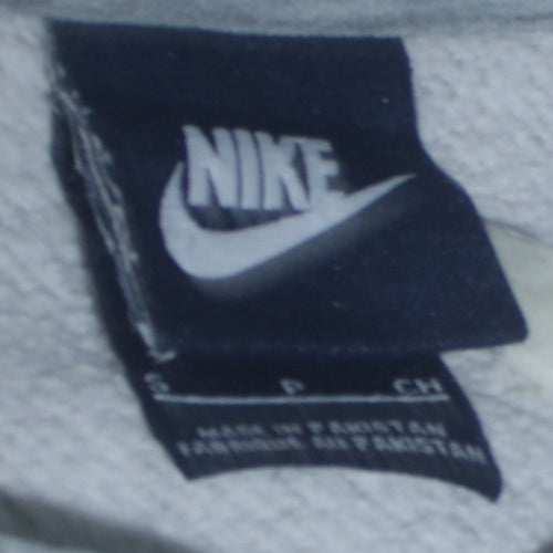 Nike Men's Grey Pullover Hoodie Small Regular Fit Sportswear