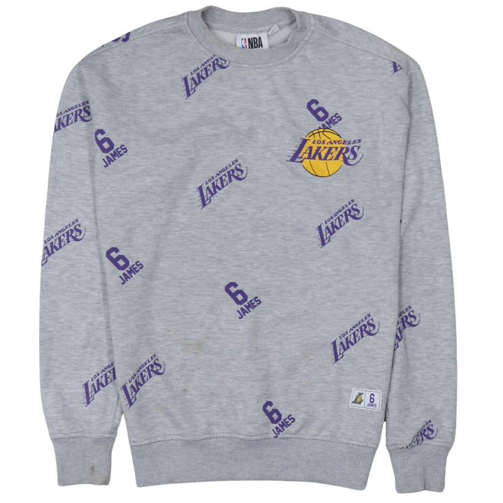Primark NBA Los Angeles Lakers Grey Men's Small Crew Neck Sweatshirt