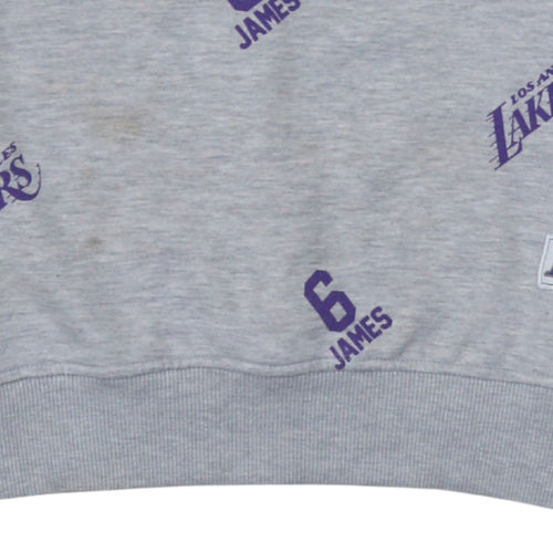 Primark NBA Los Angeles Lakers Grey Men's Small Crew Neck Sweatshirt