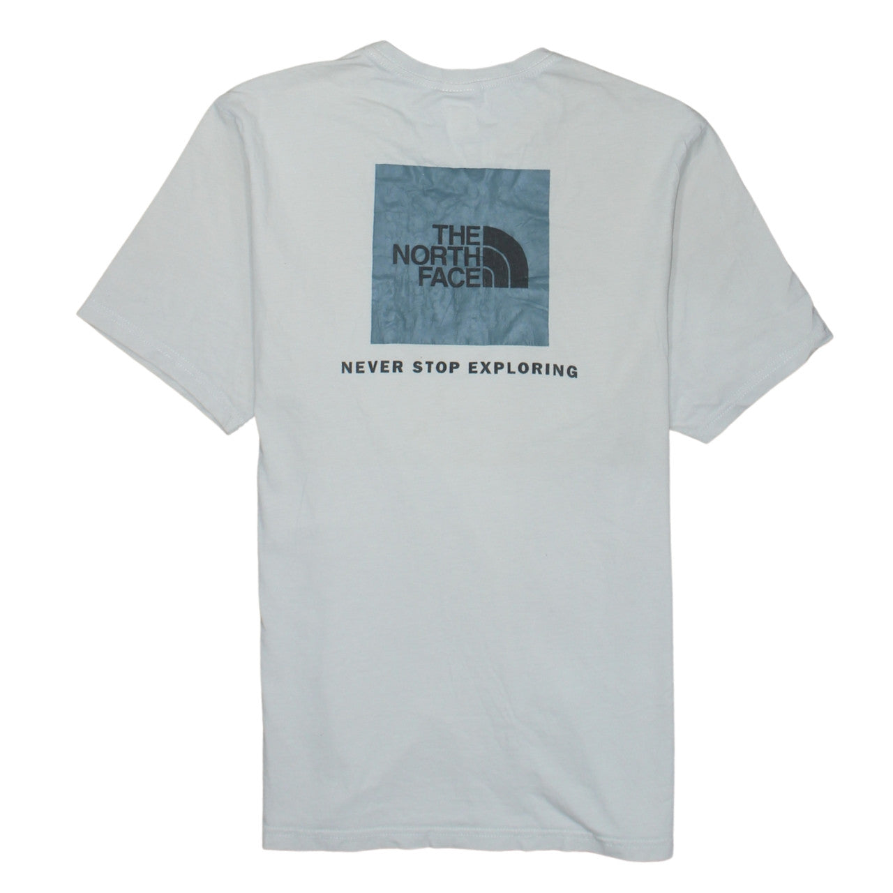 The North Face Men's White Medium Graphic Logo T-Shirt Cotton