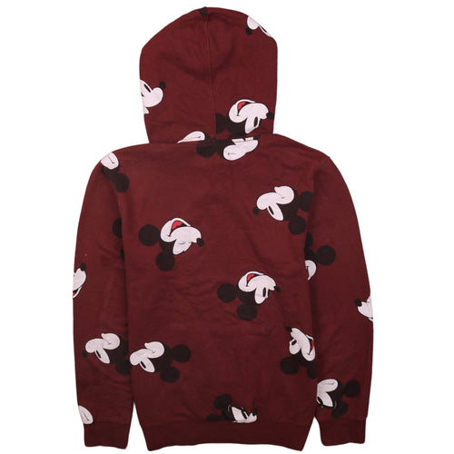 Disney Mickey Mouse Red Pullover Hoodie Men S Graphic Print