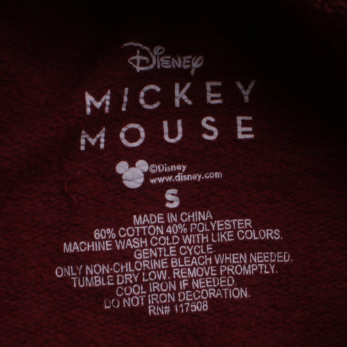 Disney Mickey Mouse Red Pullover Hoodie Men S Graphic Print