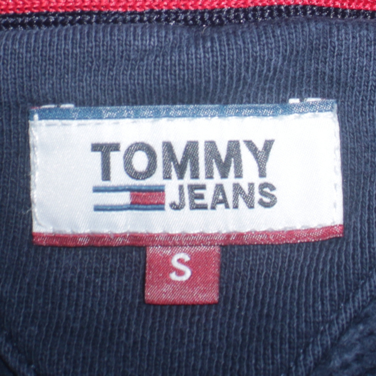 Tommy Jeans Men's Blue Small Crew Neck Pullover Sweatshirt