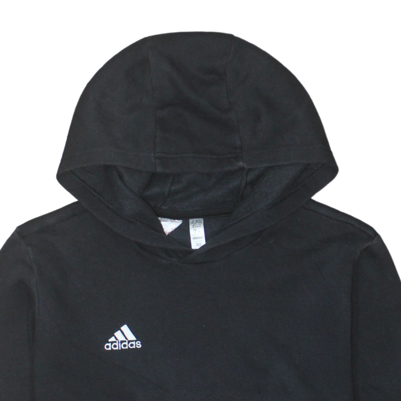 Adidas Boys Black Pullover Hoodie 13-14 Years Sports Fleece Sweatshirt