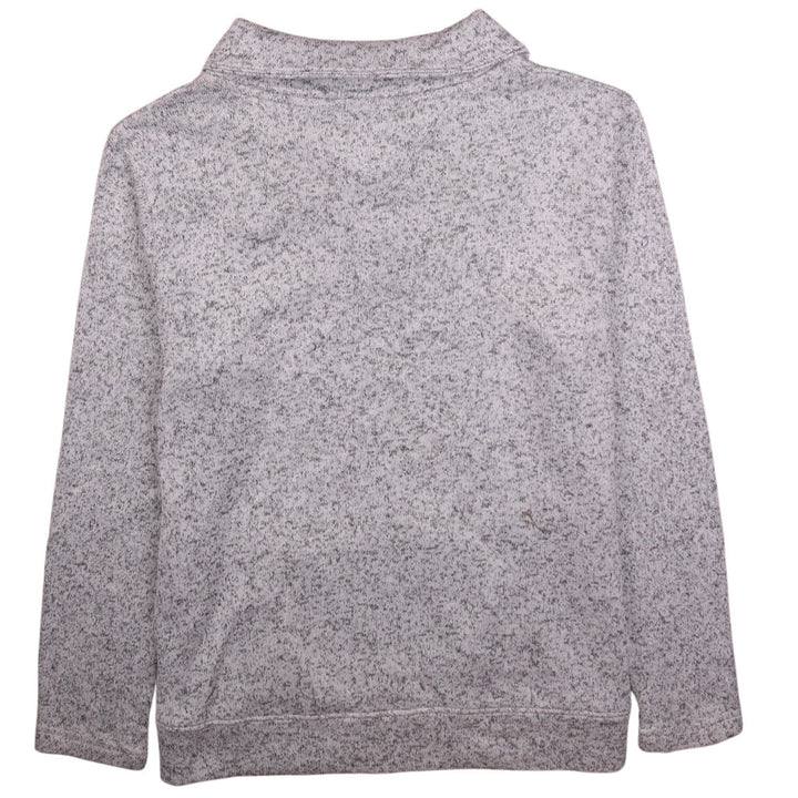 Champion Mens Grey Henley Sweatshirt L Collared Knit