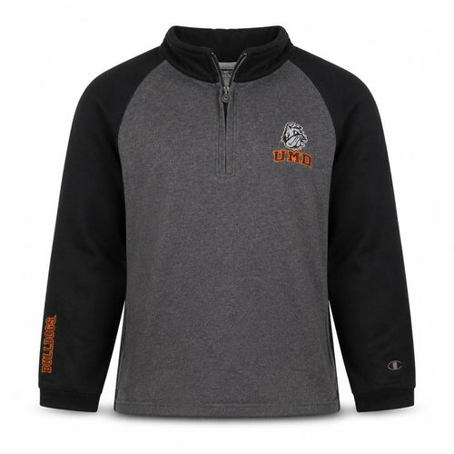 Champion Men's Grey 1/4 Zip UMD Bulldog Sweatshirt Size M
