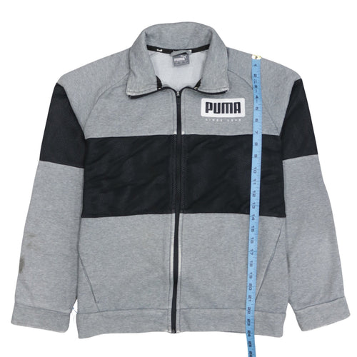 Puma Men's Grey Full Zip Sports Sweatshirt Size L