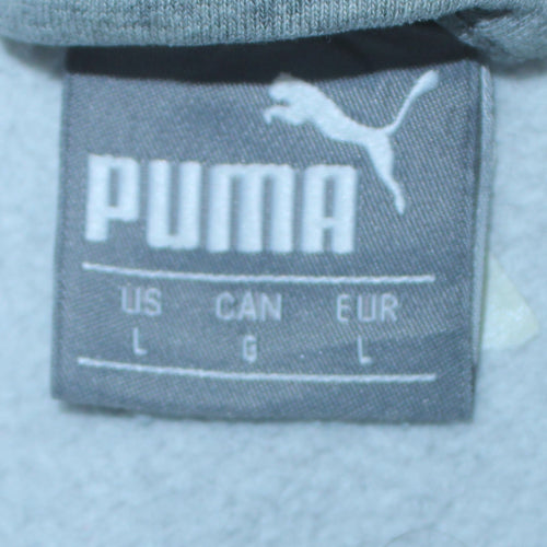Puma Men's Grey Full Zip Sports Sweatshirt Size L