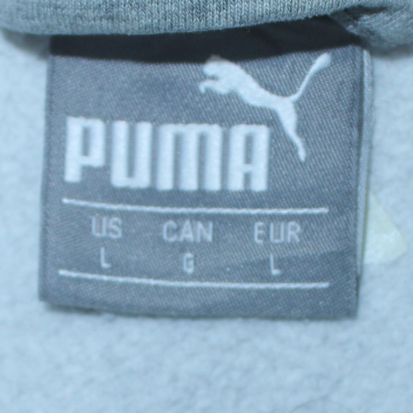Puma Men's Grey Full Zip Sports Sweatshirt Size L