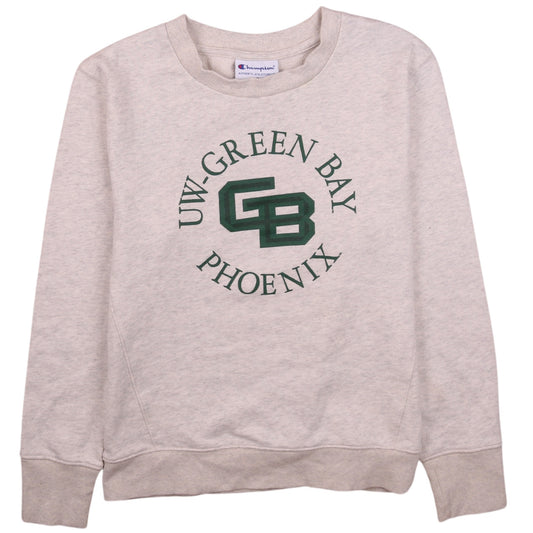 Champion Womens Beige UW-Green Bay Pullover Sweatshirt M