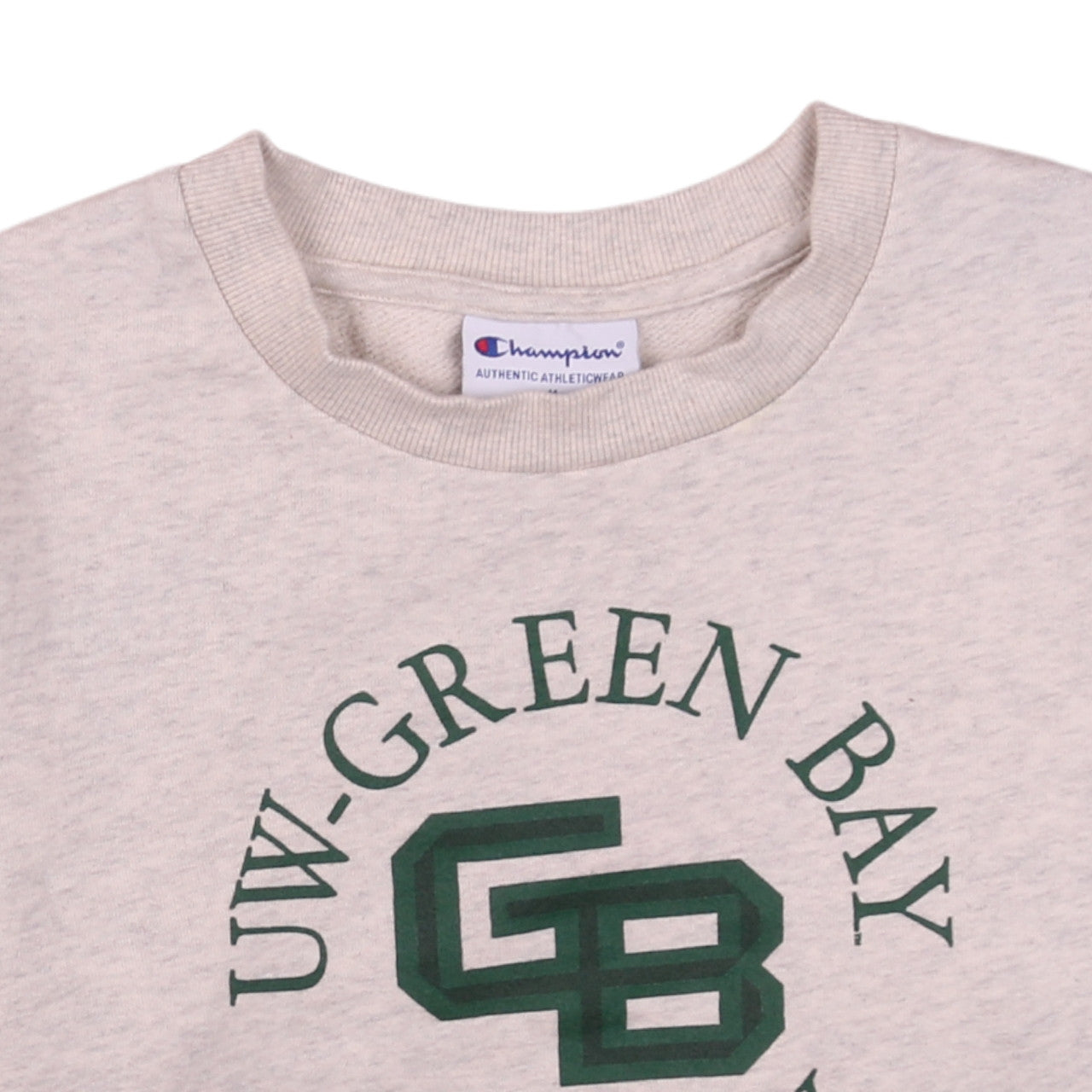 Champion Womens Beige UW-Green Bay Pullover Sweatshirt M