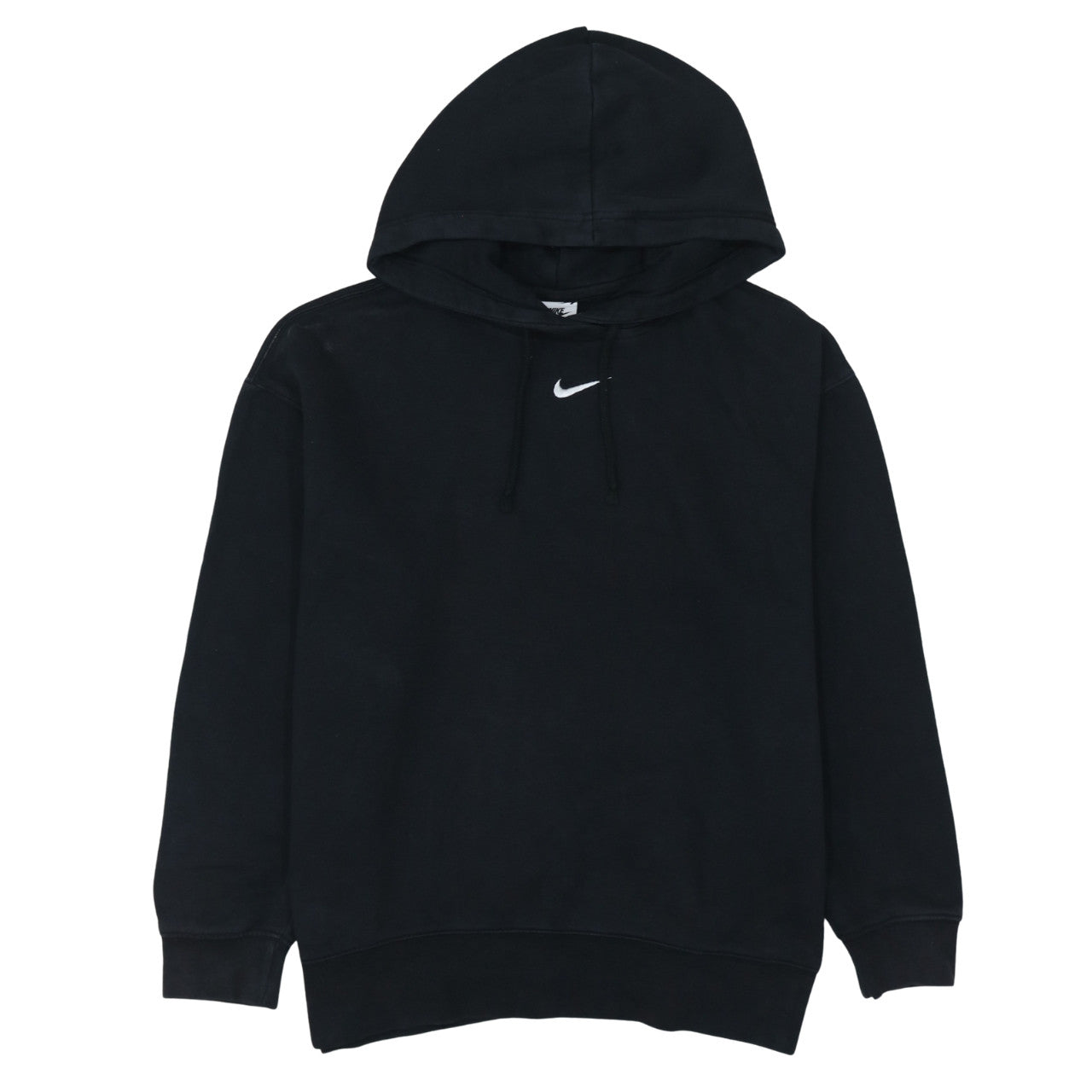 Nike Men's Black Pullover Hoodie Small Fleece Logo Sweatshirt