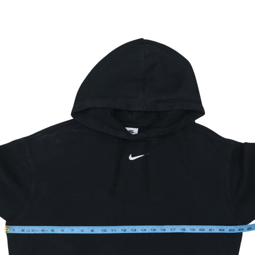 Nike Men's Black Pullover Hoodie Small Fleece Logo Sweatshirt