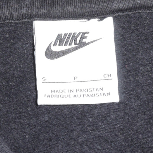 Nike Men's Black Pullover Hoodie Small Fleece Logo Sweatshirt