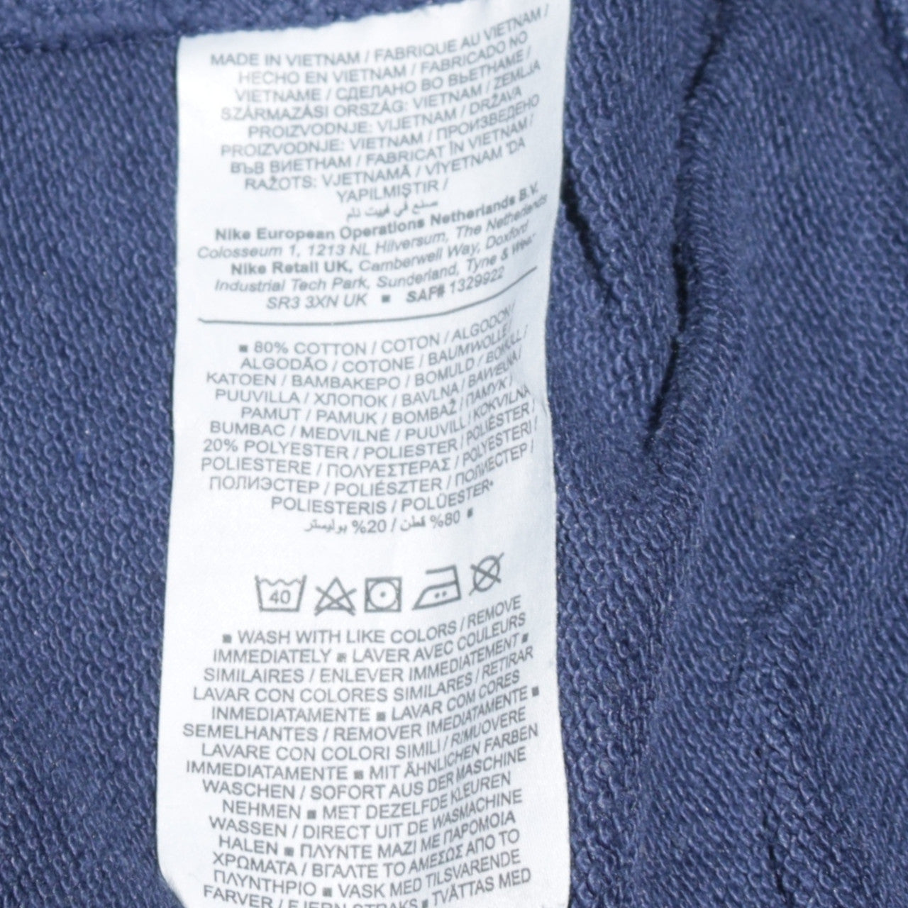 Nike Men's Blue XS Crew Neck Pullover Sweatshirt
