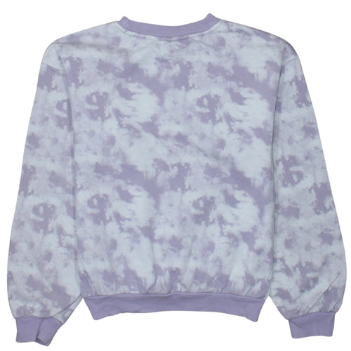 H&M Teens Purple Tie-Dye Pullover Sweatshirt Size 10-12Y Cotton Blend