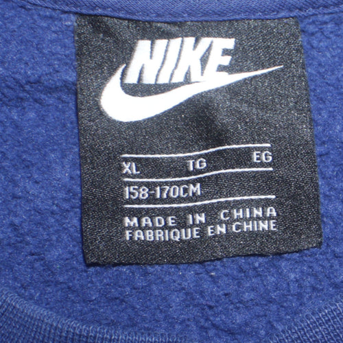Nike Boys Blue XL Sweatshirt Crew Neck Long Sleeve Athletic Pullover