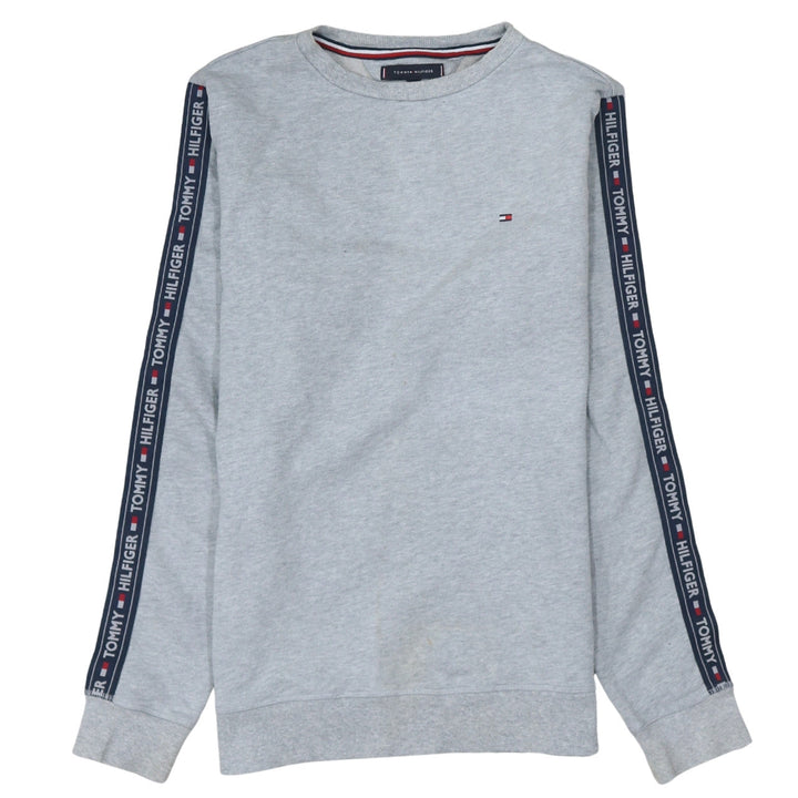 Tommy Hilfiger Men's Grey Logo Tape Sweatshirt Size M