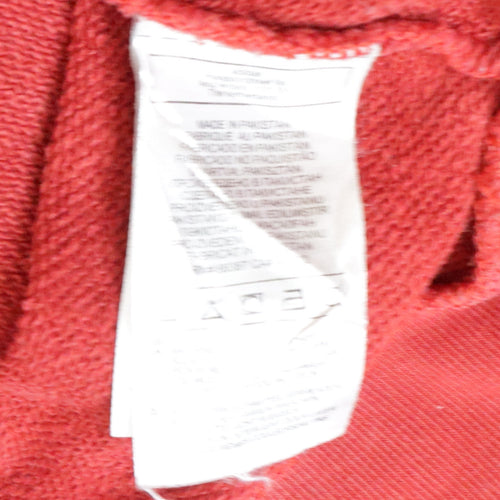 Adidas Mens Red Crew Neck Long Sleeve Pullover Sweatshirt L