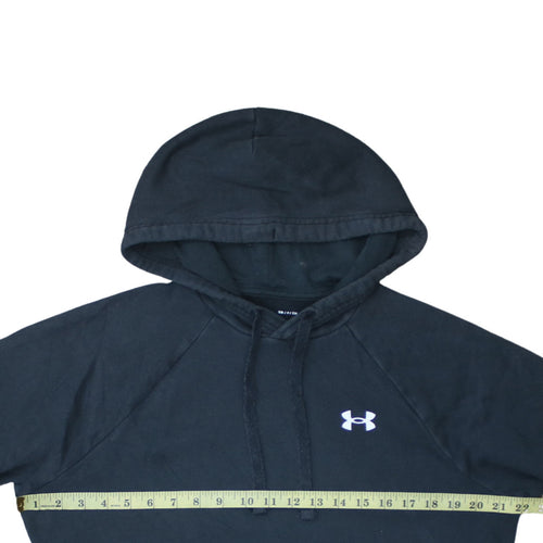 Under Armour Women Black Small Loose Fit Pullover Hoodie