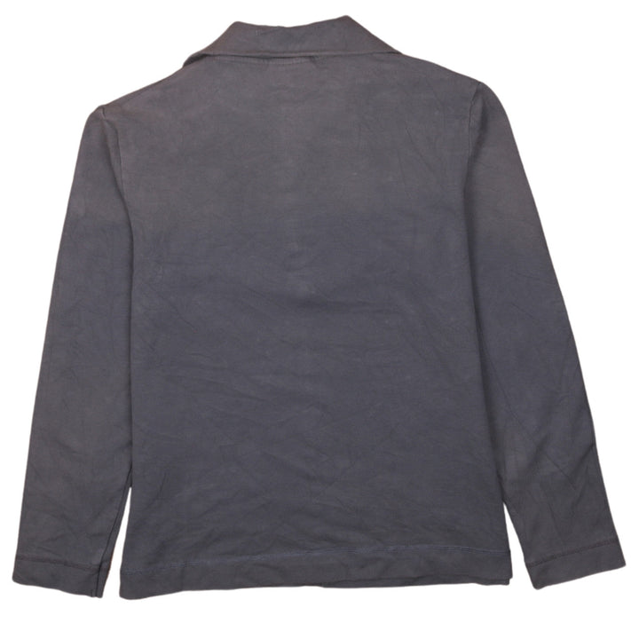 Reebok Womens Grey 1/2 Zip Sweatshirt Size 14 L Cotton Blend