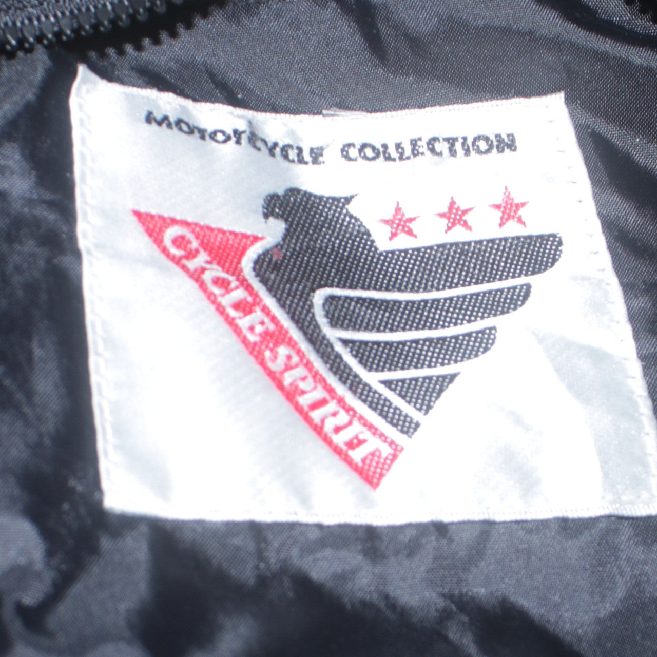 Cycle Spirit Men's Black Grey Motorcycle Jacket Size L Waterproof Biker Style
