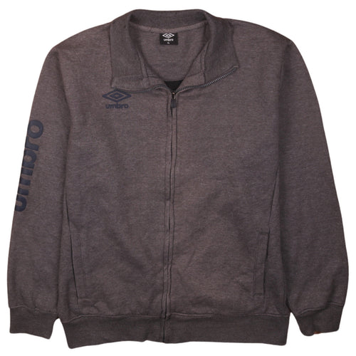 Umbro Men's Grey XL Full Zip Sweatshirt with Logo