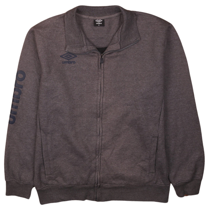 Umbro Men's Grey XL Full Zip Sweatshirt with Logo