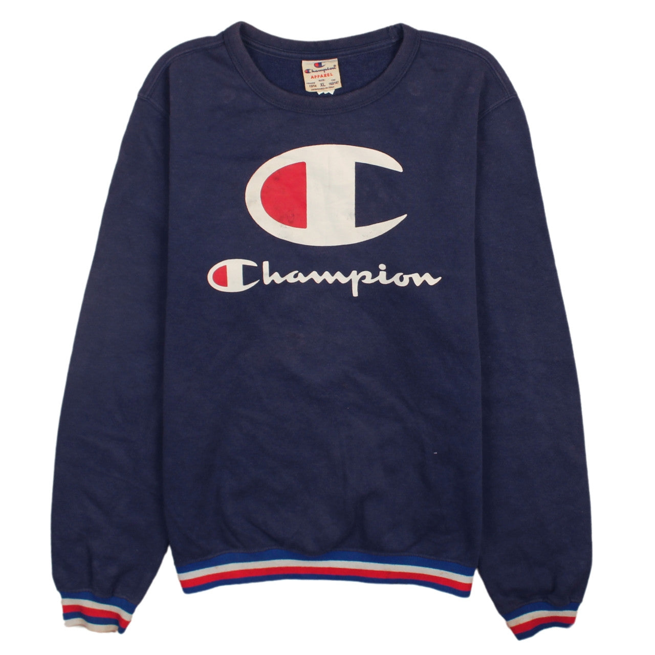 Champion Boys Navy Blue XL 13-14 Years Crew Neck Pullover Sweatshirt