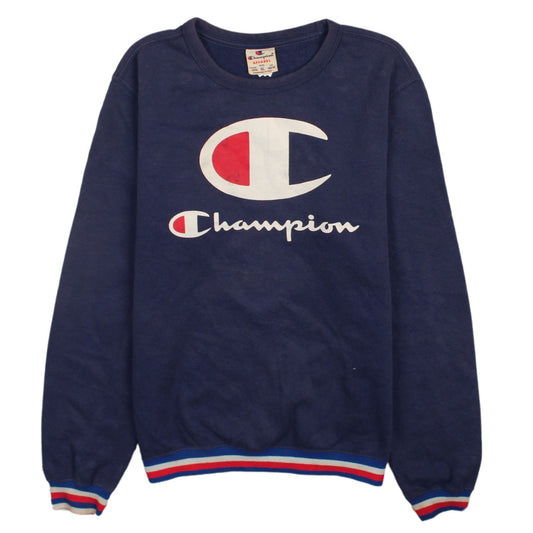 Champion Boys Navy Blue XL 13-14 Years Crew Neck Pullover Sweatshirt