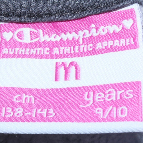 Champion Boys Brown Star Print Pullover Sweatshirt M 9-10 Years
