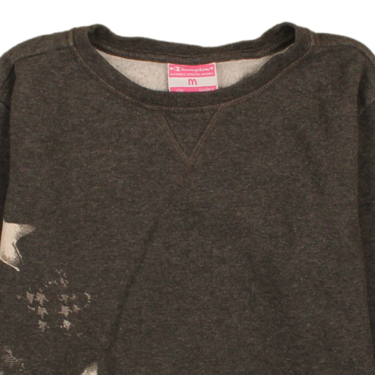 Champion Boys Brown Star Print Pullover Sweatshirt M 9-10 Years