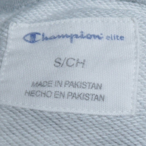 Champion Men's Grey Embroidered Logo Crew Neck Sweatshirt Size S