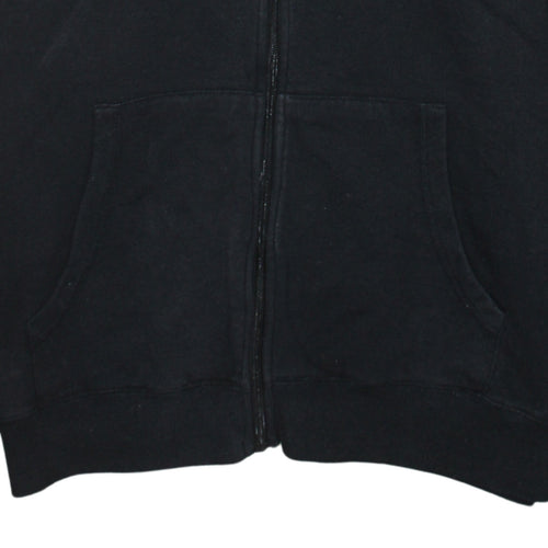Lotto Men's Black Full Zip Hoodie Size L Sportswear Fleece
