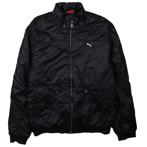 Puma Men's Black 2XL Bomber Jacket with Zip Pockets