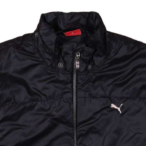 Puma Men's Black 2XL Bomber Jacket with Zip Pockets