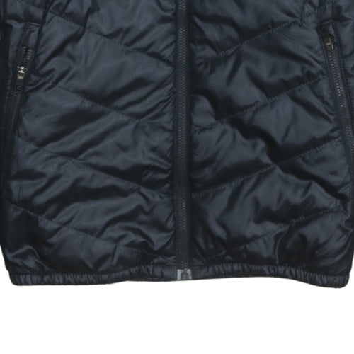 Nike Boys Blue Colourblock Puffer Jacket Size S Full Zip Winter Coat