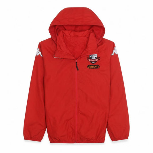 Kappa Boys Red Lewes FC Juniors Hooded Windbreaker Jacket Size S