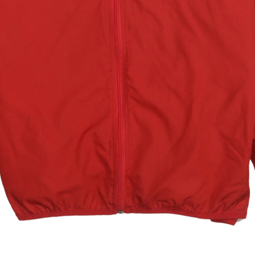 Kappa Boys Red Lewes FC Juniors Hooded Windbreaker Jacket Size S