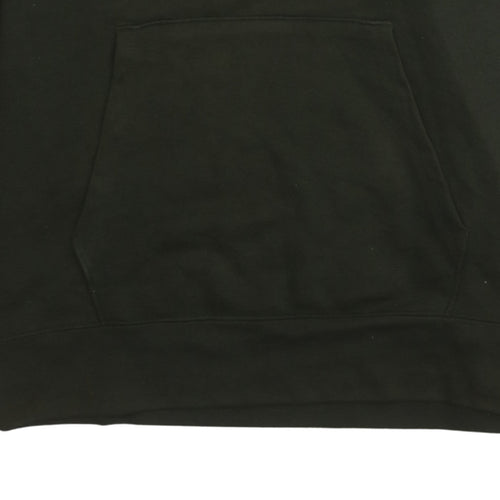 Champion Men's Black Pullover Hoodie M Embroidered Logo Fleece
