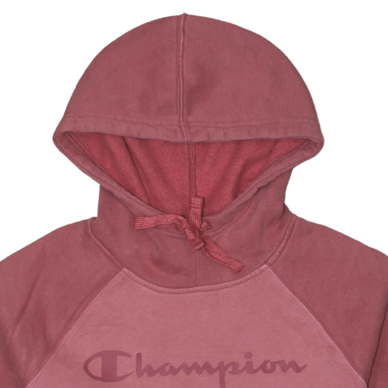 Champion Women's Pink Pullover Hoodie S Cotton Blend Logo Sweatshirt
