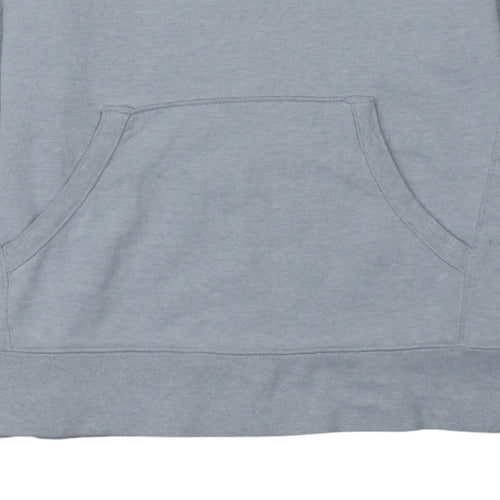 Champion Men's Grey Medium Pullover Hoodie with Embroidered Logo