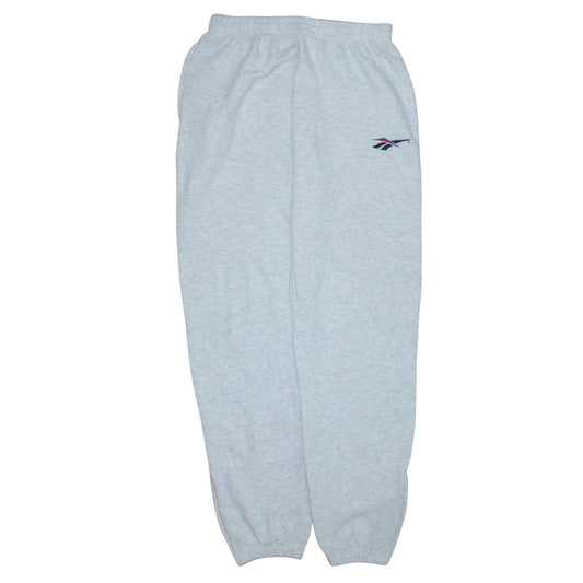 Reebok Men's Grey M Sweatpants Vintage Fleece Elastic Waist Joggers