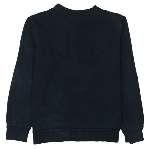 Puma Mens Black L Logo Pullover Sweatshirt