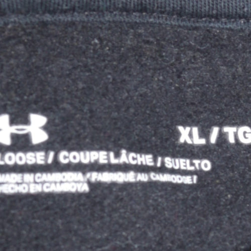 Under Armour Men's Black XL Pullover Hoodie Loose Fit Sportswear