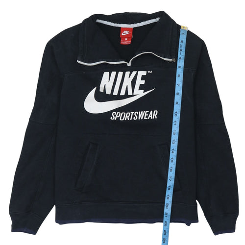 Nike Mens Black 1/4 Zip Sportswear Sweatshirt Small