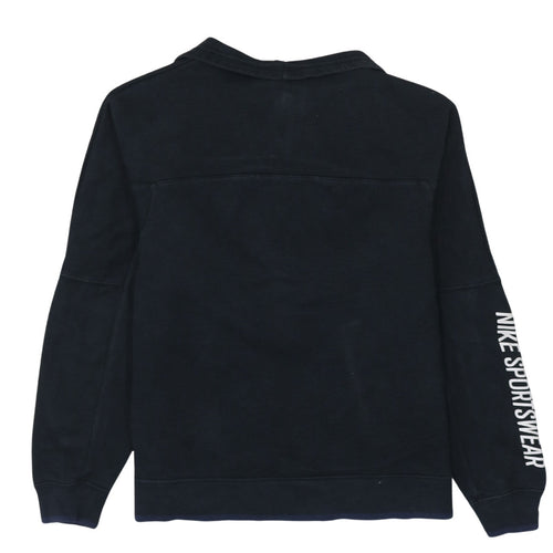 Nike Mens Black 1/4 Zip Sportswear Sweatshirt Small