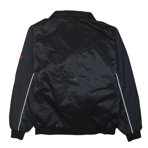 Engelbert Strauss Men's Black Bomber Workwear Jacket L Reflective Hooded