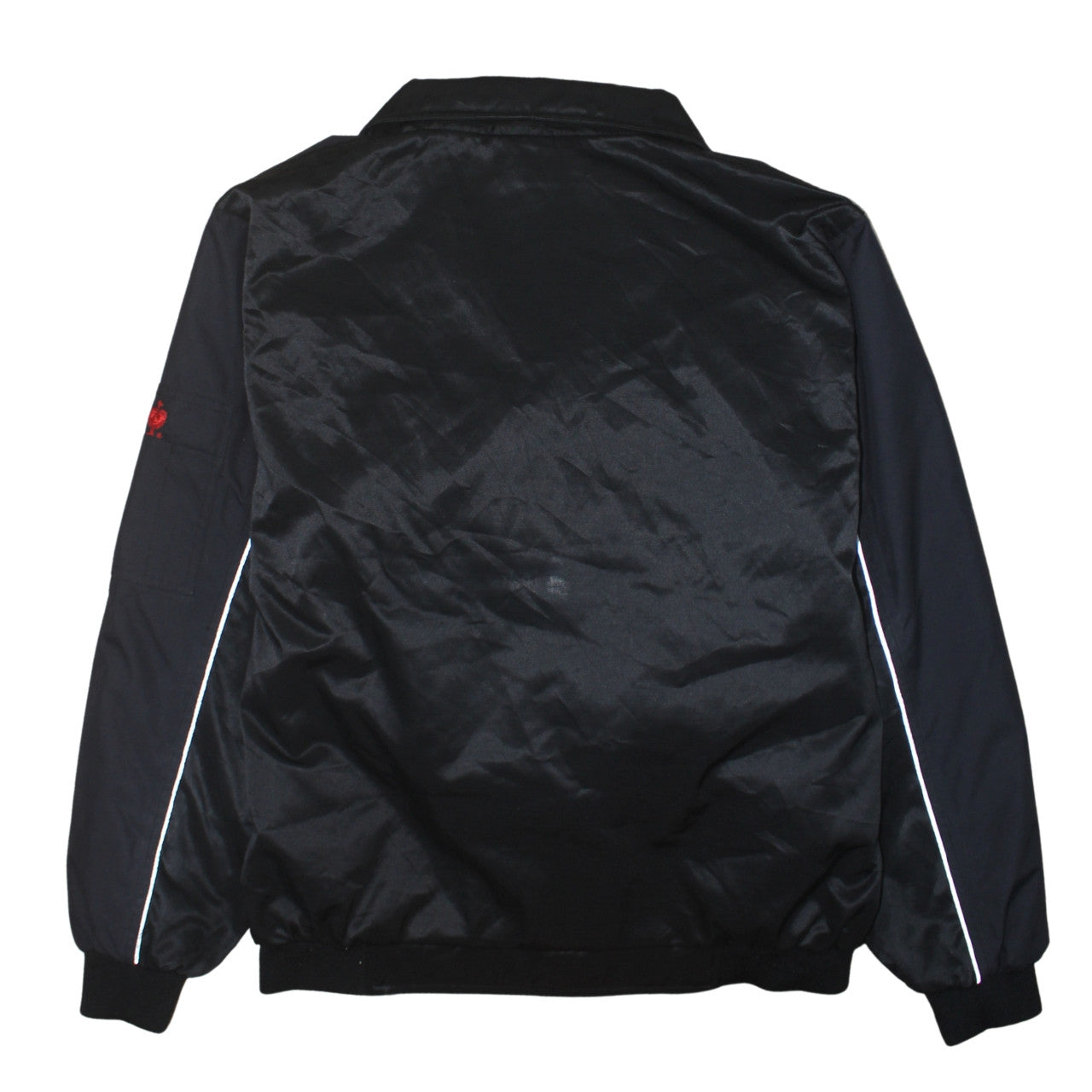 Engelbert Strauss Men's Black Bomber Workwear Jacket L Reflective Hooded
