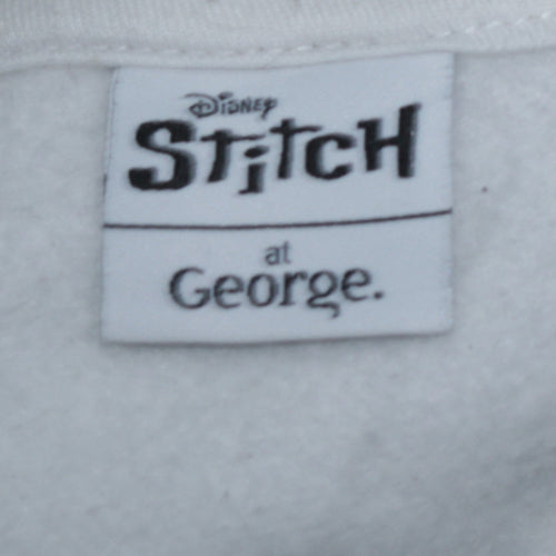 Disney Stitch at George Women's Cream 2XL Pullover Sweatshirt